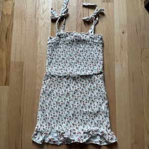 Abercrombie & Fitch XL pleated skirt and crop top set